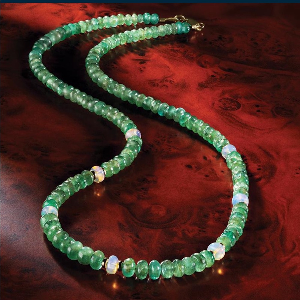 Stauer Emerald & Opal Promise Jewelry Set